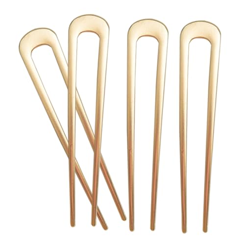 PartyKindom 4 Stück Teiliges U Förmige Haarnadeln aus Stabile Französische Haarspangen für Damen Eleganter Haarschmuck Komfortabel und Vielseitig für Alltag und Besondere Anlässe von PartyKindom