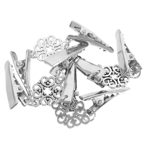 PartyKindom 4 Stück Vintage Kragen Clips für Damen Robuste Alloy Cardigan Clips für Kleidung Stilvolle Kragenkette für Formelle und Anlässe von PartyKindom