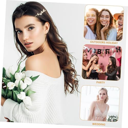 PartyKindom 4 Stück Vintage Teiliges Schmetterling Haarklammern mit Strasssteinen Damen Haarschmuck Clips für Alltag und Dekorative Seiten Haarspangen in Gold von PartyKindom