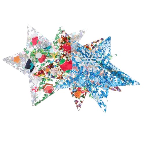 PartyKindom 4 Stück Weihnachtliche Haarklammern aus Metall und Acryl Stabile Damen Haarspangen mit Unregelmäßigem Stern Design Festhaltende Weihnachts Haarclips als Geschenkidee für Festliche von PartyKindom
