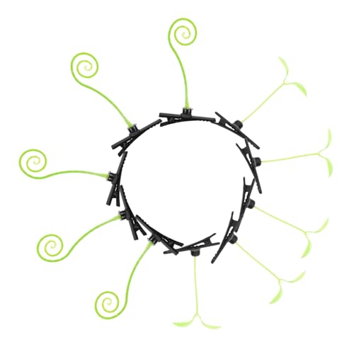 PartyKindom 40 Stück Pflanzen Clips Haarspangen Pflanzen Clips Mit Lockigem Gras Lustige Haarschmuck Für Teenager Mädchen Robuste Und Einfache Anwendung Nette Accessoires Für Frauen von PartyKindom