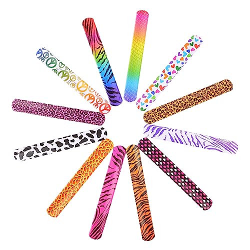 PartyKindom 45stücke Pack Bunte Slap-armbänder Abschnallen Tier-motiv-handgelenksbänder Als Party-gastgeschenke Für Junge Mädchen von PartyKindom