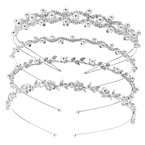 PartyKindom 4stücke Hochzeit Stirnbänder Braut Tiara Haarband Strass Hochzeitskopfschmuck Für Braut Hochzeitsstirnband Blumenmädchen Stirnband PartyKindom 4stücke Hochzeit Stirnbänder Braut Tiara Haarband Strass Hochzeitskopfschmuck Für Braut Hochzeitsstirnband Blumenmädchen Stirnband von PartyKindom