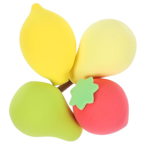 PartyKindom 4stücke Puderquasten Tragbare Kosmetik Puderquasten Kleine Make-up Schwämme Frauen Make-up Tools Für Foundation Concealer Bräunungscreme von PartyKindom