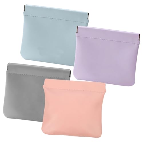 PartyKindom 4stücke Kleine Kosmetiktasche Für Damen Tragbare Reisekosmetiktasche Selbstschließende Make-up-Organizer-Tasche Kompakt Und Klein Für Schmuck Und Kosmetika Geeignet Für von PartyKindom