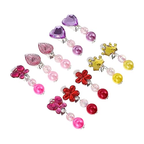 PartyKindom 5 Paare Kreative Ohrclips für Mädchen Bunte Clip Ohrringe Spielohrringe für Geburtstagsfeiern und PartyKindom 5 Paare Kreative Ohrclips für Mädchen Bunte Clip Ohrringe Spielohrringe für Geburtstagsfeiern und von PartyKindom