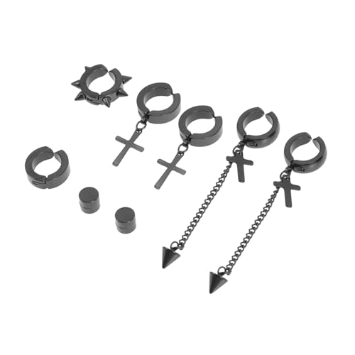PartyKindom 5 Paare Ohrclips Ohrmanschetten Damen Ohrklemme Ohrschmuck Leicht Tragbar Modisch Kreativ Geschenkidee für Frauen und Mädchen von PartyKindom