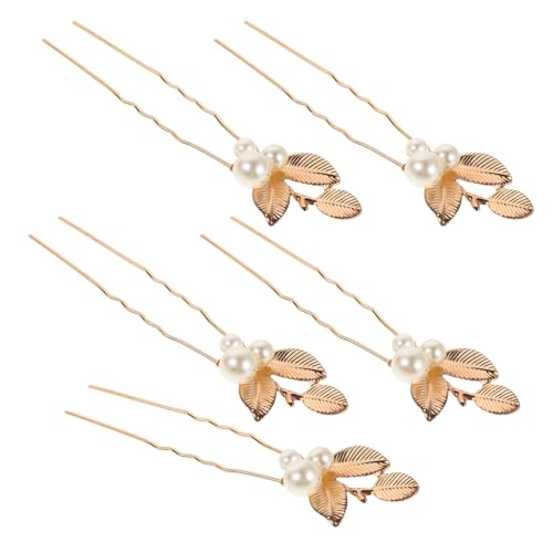 PartyKindom 5 Stück Luxuriöse Goldene mit Perlen Handgefertigter Brautschmuck für Hochzeit Party und Vintage looks Vielseitige Haaraccessoires für Besondere Anlässe PartyKindom 5 Stück Luxuriöse Goldene mit Perlen Handgefertigter Brautschmuck für Hochzeit Party und Vintage looks Vielseitige Haaraccessoires für Besondere Anlässe von PartyKindom