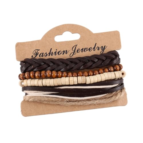 PartyKindom 5 Stück Teiliges Damen Fußkettchen Verstellbar Geflochtenes PU Armband Schmuck Für Frauen Und Mädchen Strand Party PartyKindom 5 Stück Teiliges Damen Fußkettchen Verstellbar Geflochtenes PU Armband Schmuck Für Frauen Und Mädchen Strand Party von PartyKindom