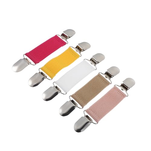 PartyKindom 5 Stück Teiliges Elastische Schalclips aus Legierung Vielseitige Halter für Schals und Cardigans Kleine Fixierclips in Verschiedenen Farben Langlebig und Glänzend von PartyKindom