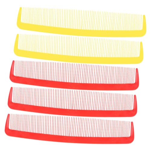 PartyKindom 5 Stück Teiliges Riesenkamm Große Lustige Zähnekämme in Rot und Gelb Leicht und Tragbar für Halloween Karneval Kostüm und Partyspaß von PartyKindom