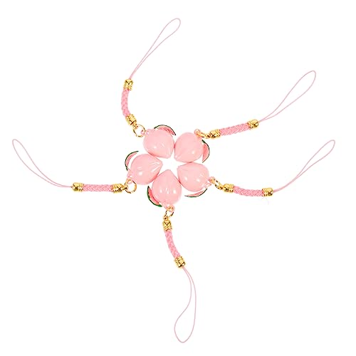 PartyKindom 5 Stück Teiliges Set Japanischer Glücksbringer Anhänger Niedliche Glocken Hänger für Handy und Schlüssel für Frauen und Mädchen Leicht und Installieren von PartyKindom