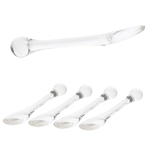 PartyKindom 5 Stück Teiliges Zinc Augencreme Löffel Praktischer Augenmassage für Tägliche Anwendung Transparent Fördert Durchblutung und Entlastet Müde Augen von PartyKindom