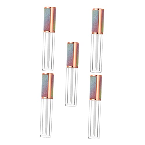 PartyKindom 5 Stück Tragbare Lippenstift Aufbewahrungsbehälter Leere Lip Gloss Tuben für DIY Kosmetik für Lippenbalsam und Lippenfarbe Praktische Stilvolles Design Leicht und Handlich von PartyKindom