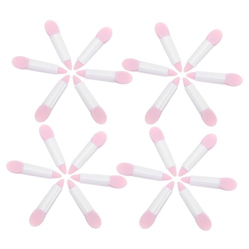 PartyKindom 50stücke Silikon-make-up-applikatorstifte Wiederverwendbare Pinsel Für Lidschatten Und Lippenmasken Mit Glitzer-design Und Precise Lippenmaskenlöffel Für Einfache Anwendung Und von PartyKindom