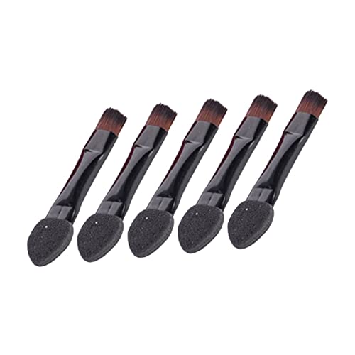 PartyKindom 50stücke Doppelseitiger Lidschatten-schwamm- Tragbarer Kosmetikpinsel Mischpinsel Make-up-tool Für Frauen Und Mädchen Schwarz von PartyKindom