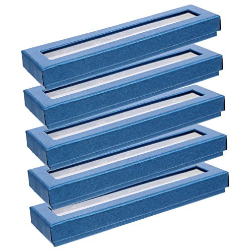 PartyKindom 5stücke Stifteboxen Leer Mit Klar Fenster Aus Strapazierfähigem Papier Für Stifte Und Kugelschreiber Schlicht Und Stilvoll von PartyKindom