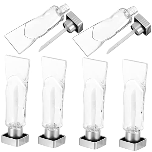 PartyKindom 6 Stück Leere Tuben Für Lippenstift Flasche Lipgloss Für Frauen Minibehälter Lipgloss -probenbehälter Leere Rohre -behälter Nachfüllbar Für Lippenplatten Plastik von PartyKindom