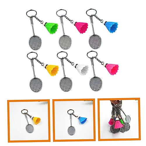 PartyKindom 6 Stück Teiliges Badminton Schlüsselanhänger Leichter Federball Anhänger mit Großer Kapazität Dekorativ für Taschen Rucksäcke und Schlüssel Multifunktional und Handlich PartyKindom 6 Stück Teiliges Badminton Schlüsselanhänger Leichter Federball Anhänger mit Großer Kapazität Dekorativ für Taschen Rucksäcke und Schlüssel Multifunktional und Handlich von PartyKindom