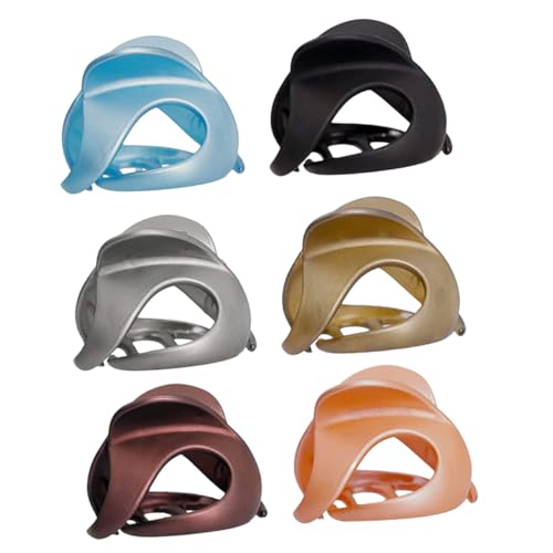 PartyKindom 6 Stück Teiliges Bunter Rutschfester Haar krallenclips für Damen Langlebige Stabile Haarklammern zum Festen Halt von Pferdeschwanz und Dutt Vielseitig Einsetzbar für Alltag Dusche von PartyKindom