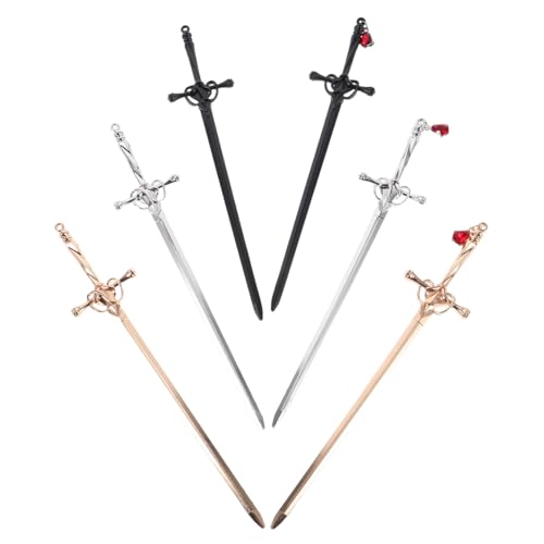 PartyKindom 6 Stück Teiliges Chinesische Metall-haarstäbe Retro Haarnadeln für Hochzeiten und Alltag Robuste Vintage Haarspangen für Hanfu und Moderne Frisuren Eleganter Schmuck für Damen von PartyKindom