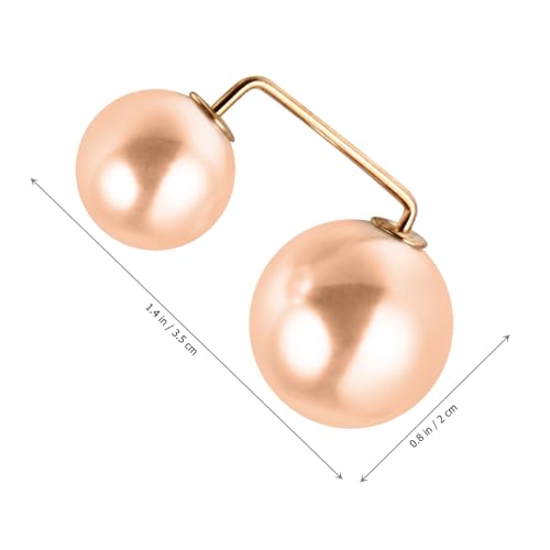 PartyKindom 6 Stück Teiliges Faux perlen broschen mit Shawl knöpfen Dekorative Schmucknadeln für Damen Robuste Metalllegierung Vielseitiger Lapel Rockverschluss für Strickjacken und Schals von PartyKindom