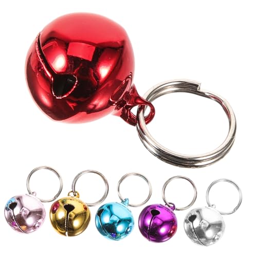 PartyKindom 6 Stück Teiliges Kleine Pet Glocken mit Aufhängeloch Langlebige Katzen und Hundehalsbandglocken Bunte Glocken als Haustier und Weihnachtsdekoration von PartyKindom