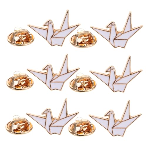 PartyKindom 6 Stück Teiliges Origami Broschen Cartoon Stil Anstecknadeln aus Metall Langlebige Abzeichen für Kleidung Rucksäcke und Pullover Vielseitiges Modisches Accessoire für Damen Alltag von PartyKindom