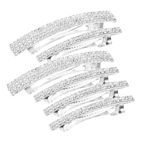 PartyKindom 6 Stück Teiliges Spring Haarspangen mit Funkelnden Strasssteinen Langlebige Haarklammern für Damen Vielseitige Ponytail Halter Sicherer für Verschiedene Haartypen Modischer von PartyKindom