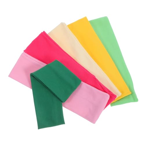 PartyKindom 6stücke Elastische Stirnbänder Für Damen Schweißabsorbierend Atmungsaktiv Für Yoga Fitness Laufen Sport-haarbande von PartyKindom