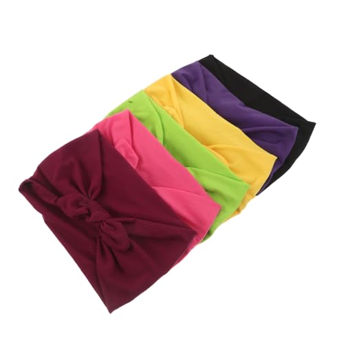 PartyKindom 6stücke Elastisches Stirnband Für Damen Breiter Haarbänder Geknotetes Yoga-haarband Schweißableitendes Trainingsschweißband Rutschfeste Kopftücher Für Sport Und Alltag von PartyKindom