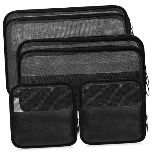 PartyKindom 6stücke Netz-Kosmetiktasche Mit Reißverschluss Aufbewahrungstaschen Für Reisen Make-up-Organizer Kleine Reisetaschen Für Utensilien Und Elektronik von PartyKindom