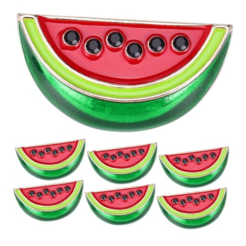PartyKindom 7 Stück Teiliges Wassermelonen Broschen Lustige Cartoon Mode Anstecker für Frauen für Cardigans Schals und Besondere Anlässe Leicht und Tragbar Langlebige von PartyKindom