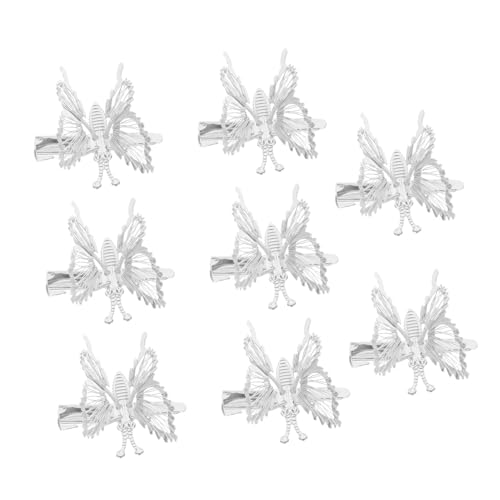 PartyKindom 8 Stück Teiliges Schmetterling Haarklammern für Frauen Bewegliche Haarschmuck mit Glänzendem Design Geeignet für Dickes Glattes und Lockiges Haar für Geburtstag und Weihnachten von PartyKindom