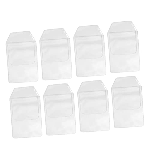 PartyKindom 8 Stück Transparente PVC Stifthalter Auslaufsicherer Taschenschutz für Stifte Praktische Stiftetuis für Büro und Schule Vielseitig Einsetzbar als Schreibwaren und Kosmetiktasche von PartyKindom