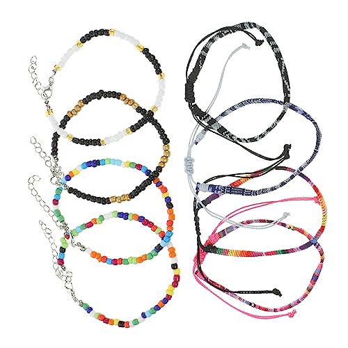 PartyKindom 8Stücke Teiliges Damen Fußkettchen Verstellbar Böhmischer Designs Langlebig Anpassbar für Frauen Perfekter Schmuck von PartyKindom