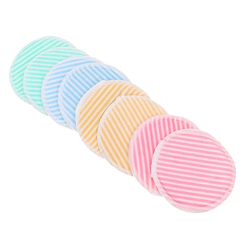 PartyKindom 8stücke Make-up-entferner-pads Aus Bambus Kosmetik-entferner-pads Wiederverwendbar Für Gesichtswaschung Und Reinigung Geeignet Für Empfindliche Haut Tragbar Für Reisen von PartyKindom