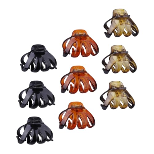 PartyKindom 9 Stück Teiliges Kleine Octopus Haarklammern aus Hochwertigem Kunststoff Rutschfest und Robust Modisch für Damen und Mädchen zum Festen Halten und Stilvollen Frisieren von PartyKindom