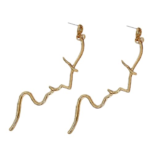 PartyKindom Abstrakte Damen Ohrringe Leichte Elegante Ohrhänger mit Menschlichem Gesicht Modisch Hautfreundlich Trendige Statement Ohrstecker für Frauen und Mädchen Langlebiges PartyKindom Abstrakte Damen Ohrringe Leichte Elegante Ohrhänger mit Menschlichem Gesicht Modisch Hautfreundlich Trendige Statement Ohrstecker für Frauen und Mädchen Langlebiges von PartyKindom