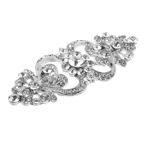 PartyKindom Alloy Brosche mit Perlen und Strasssteinen Anstecknadel für Kleider Schals und Pullover Modisches Schmuckaccessoire für Damen Robust für Dicke Stoffe Vielseitig für Alltag und von PartyKindom