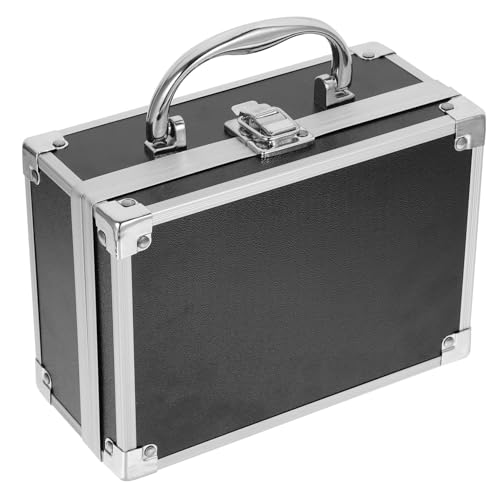 PartyKindom Aluminium Kosmetikkoffer Tragbar Make-up-organizer Box Für Reise Robustes Etui Mit Aufbewahrungsbox Für Utensilien von PartyKindom