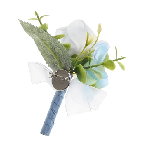 PartyKindom Ansteckblume Bräutigam Zur Hochzeit Herren-anstecknadel Mit Seidenstoff Blumenbrosche Für Anzüge Anstecknadel Für Hochzeitsbankett Party Und Abschlussball von PartyKindom