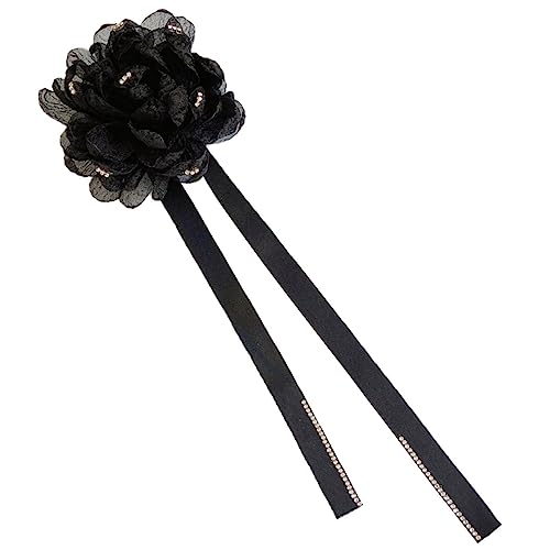 PartyKindom Antiker Tassel Haarklammer mit Blumenmotiv Großer Haarkralle für Dünnes und Dickes Haar Modischer Haarschmuck für Damen Geeignet für Alltag und Partys Dekorativ mit Strasssteinen von PartyKindom