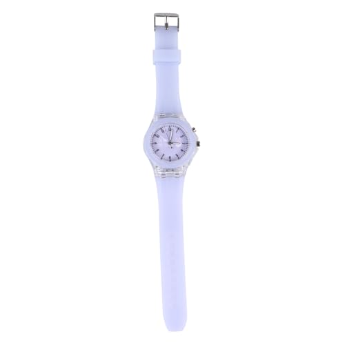 PartyKindom Armbanduhr Cartoon Hase Luminous Silikonband Verstellbar Leuchtend Mädchen Analog Uhr für Wristwatch von PartyKindom