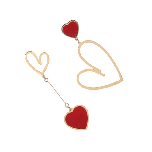 PartyKindom Herzform Damen Ohrringe Herz Ohrhänger Valentinstag Festliche Ohrstecker Asymmetrische Ohrringe Für Alltag Hochzeit Partykleidung PartyKindom Herzform Damen Ohrringe Herz Ohrhänger Valentinstag Festliche Ohrstecker Asymmetrische Ohrringe Für Alltag Hochzeit Partykleidung von PartyKindom