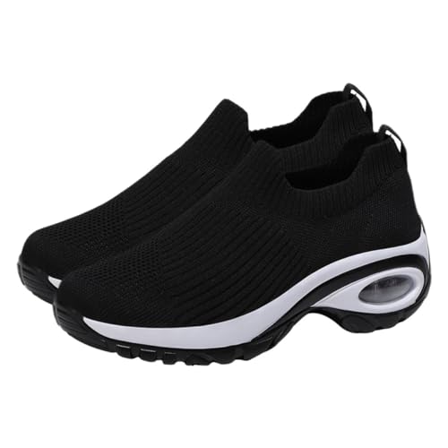 PartyKindom Atmungsaktive Damen Sportschuhe mit Luftpolster rutschfeste Fitness Sneaker Leichte Bequeme Freizeit Walking Schuhe Modisch und Strapazierfähig für Training und Alltag von PartyKindom