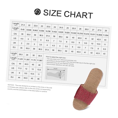 PartyKindom Atmungsaktive Indoor Hausschuhe aus Baumwoll leinen für Leichte Rutschfeste Sommerpantoffeln mit Bequemer Passung für Haushalt und Entspannte Freizeit von PartyKindom