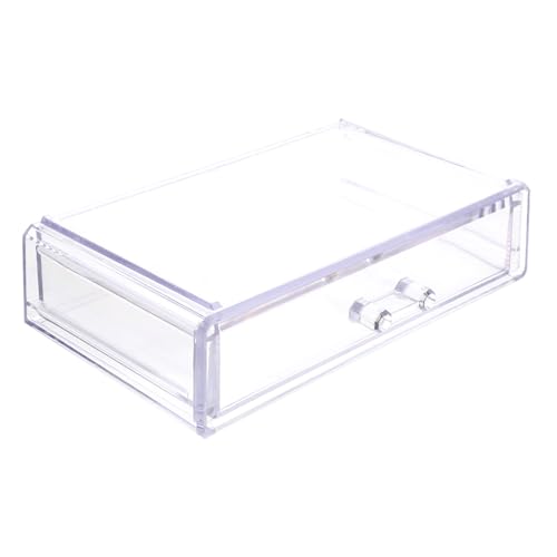PartyKindom Aufbewahrungsbox Transparent Für Make-up-organizer Kosmetiklagerung Schreibtisch-organizer Kleine Schubladenbox Praktische Lagerungseinheit von PartyKindom
