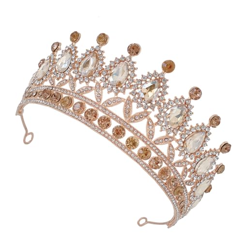 PartyKindom Barock Strass Tiara Brautkrone mit Wassertröpfchen Design Eleganter Haarschmuck für Frauen Vielseitiges Accessoire für Hochzeit Geburtstag Tanzveranstaltungen Flexible PartyKindom Barock Strass Tiara Brautkrone mit Wassertröpfchen Design Eleganter Haarschmuck für Frauen Vielseitiges Accessoire für Hochzeit Geburtstag Tanzveranstaltungen Flexible von PartyKindom
