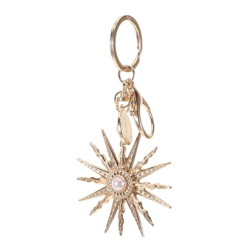 PartyKindom Barockstil Sonnenanhänger Schlüsselanhänger Damen Langlebiger Filigranes Design Eleganter Taschenanhänger für Freundin Modischer Schlüsselring PartyKindom Barockstil Sonnenanhänger Schlüsselanhänger Damen Langlebiger Filigranes Design Eleganter Taschenanhänger für Freundin Modischer Schlüsselring von PartyKindom